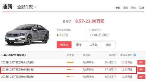 新速腾降价6万(2023速腾建议买哪个配置)插图