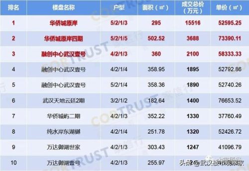 武汉交房豪宅排名前十(武汉十大豪宅小区)插图1