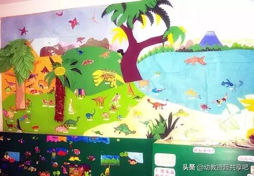 幼儿园环创主题墙图片(幼儿园外墙墙体彩绘简单大气)插图3
