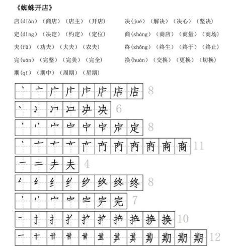 及的笔画顺序(二十六个笔顺图片)插图23