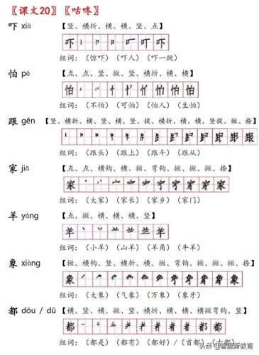 蜓的笔顺(蜓除去部首有几画)插图25
