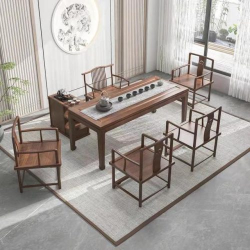济南榆木茶桌排名前十(榆木茶桌全套高档)插图4