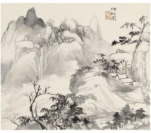高清山水国画(高清山水风景壁纸)插图23