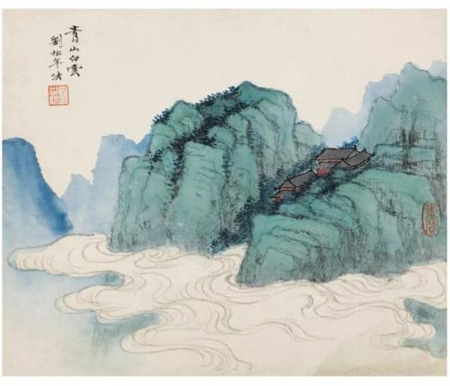 高清山水国画(高清山水风景壁纸)插图37