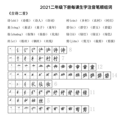 及的笔画顺序(二十六个笔顺图片)插图