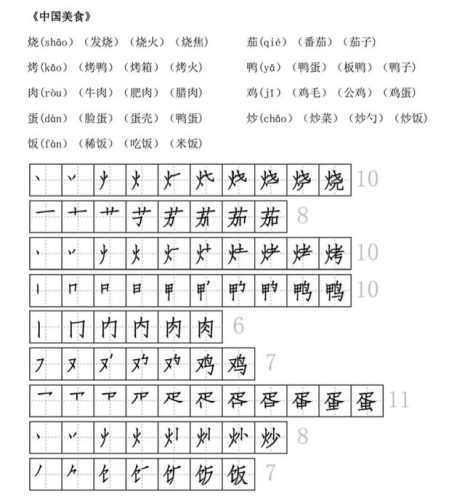 及的笔画顺序(二十六个笔顺图片)插图10