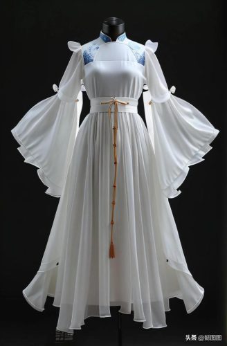 雪纺长裙(抹胸裙)插图2
