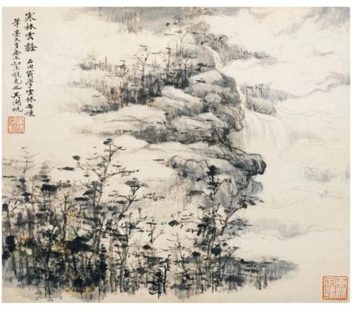 高清山水国画(高清山水风景壁纸)插图4