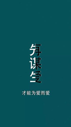 先谋生再谋爱文字壁纸(先谋生再谋爱图片壁纸带字句)插图5