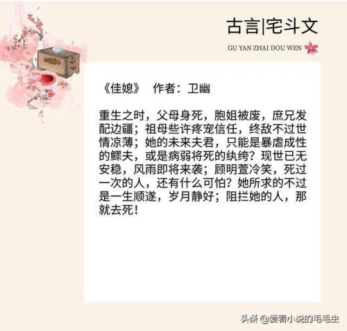 宅斗小说排行榜(公认十大最好宅斗小说)插图6