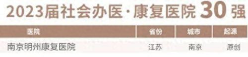 正规康复医院排名前十(最好的康复医院)插图