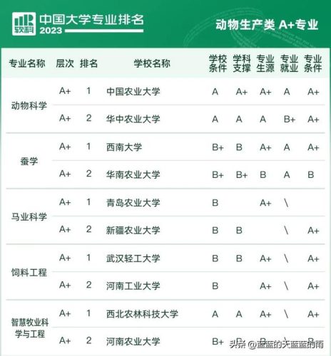 各大学专业排行榜(全国大学a+类学科排名)插图62