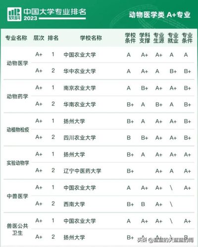 各大学专业排行榜(全国大学a+类学科排名)插图63