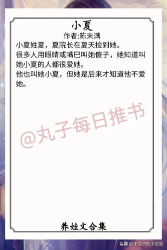 温馨小说(十部顶级耐看甜宠文小说)插图