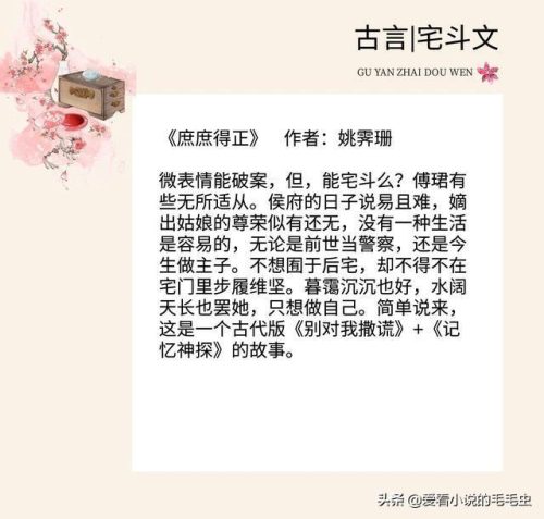 宅斗小说排行榜(公认十大最好宅斗小说)插图3