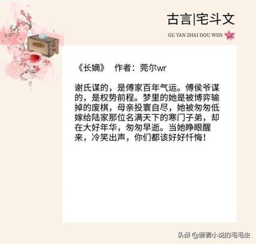 宅斗小说排行榜(公认十大最好宅斗小说)插图4