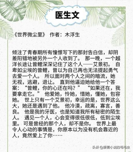 医生类小说排行榜(主角是外科医生的小说)插图3