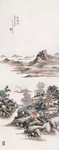 黄宾虹作品(黄宾虹勾勒线条笔法)插图11