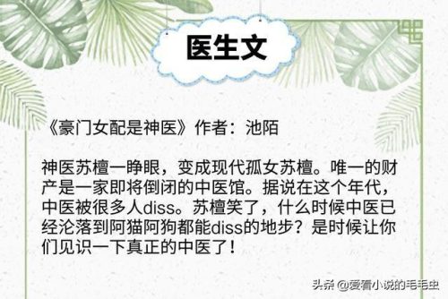 医生类小说排行榜(主角是外科医生的小说)插图6