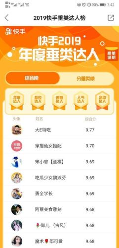 快手人气排行榜2017(快手前三十名排行榜最新)插图4