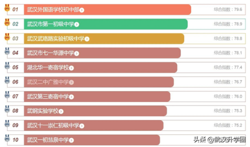 武汉小学中考排名前十(武汉光谷实验中学排名)插图5
