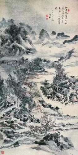 黄宾虹作品(黄宾虹勾勒线条笔法)插图5