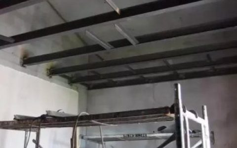 钢结构阁楼搭建(在室内做二层钢构)