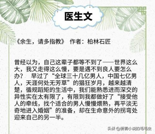 医生类小说排行榜(主角是外科医生的小说)插图7