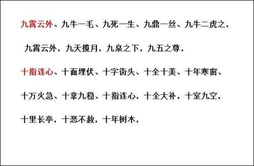 123456789成语(从一到十全十美成语接龙)插图3