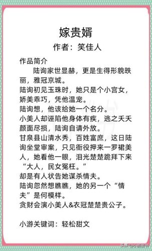 笑佳人小说排行榜(十二本笑佳人的小说推荐)插图15