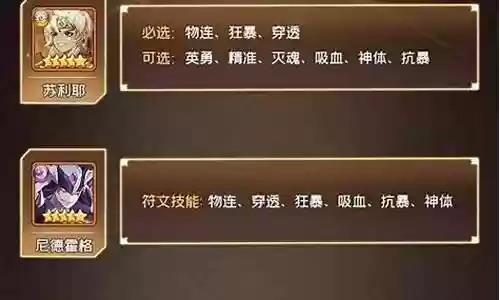 苏利耶阵容搭配插图