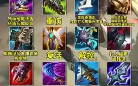 英雄联盟英雄的武器名称