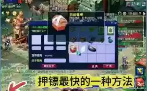 梦幻西游110押镖多少储备