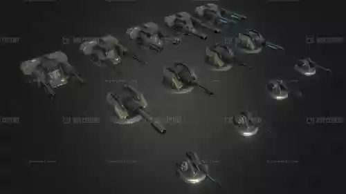 炮塔模型td武器插图
