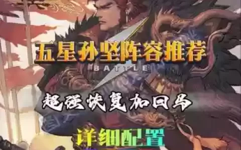 孙坚pvp阵容