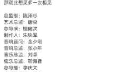 主创阵容数据