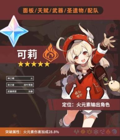 元神可莉搭配什么阵容插图