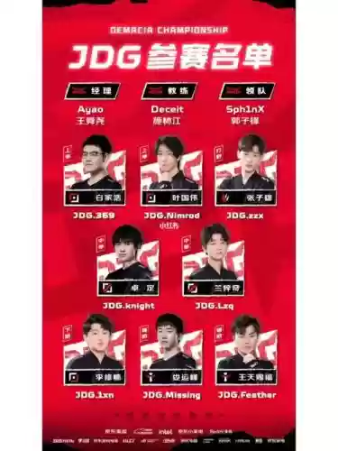 jdg完整阵容插图