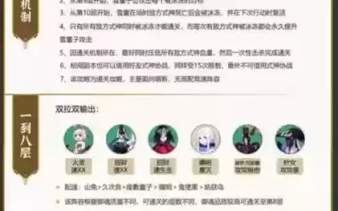 雪童子搭配阵容