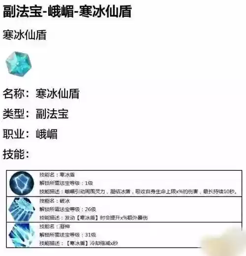 蜀门峨眉武器技能怎么点插图
