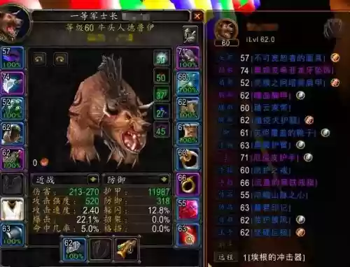70级熊t装备属性插图