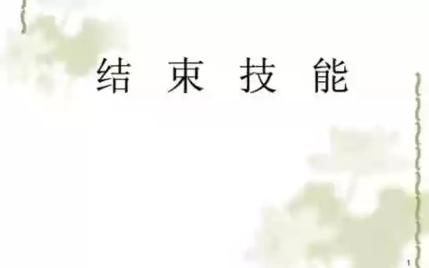 结束技能