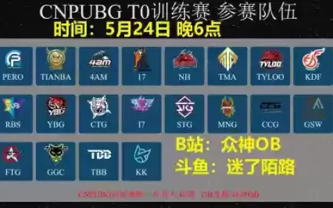 pubg比赛阵容