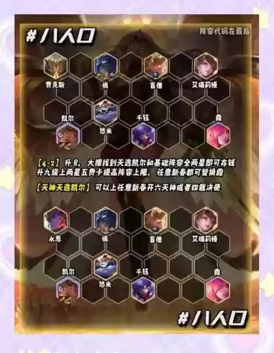 天使阵容恶魔阵容怎么搭配插图 天使阵容恶魔阵容怎么搭配插图