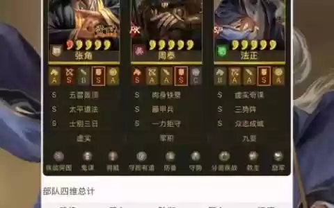 法证阵容搭配