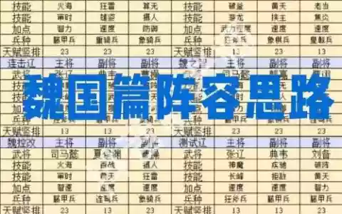 三国群英传5技能组合