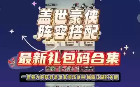 豪侠阵容码