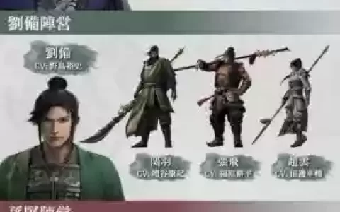 真三国无双新手阵容搭配