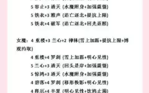 大话新手阵容搭配