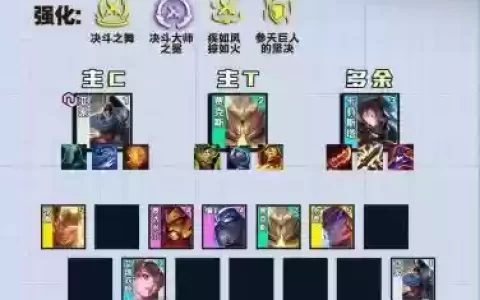 斗技阵容无脑阵容搭配